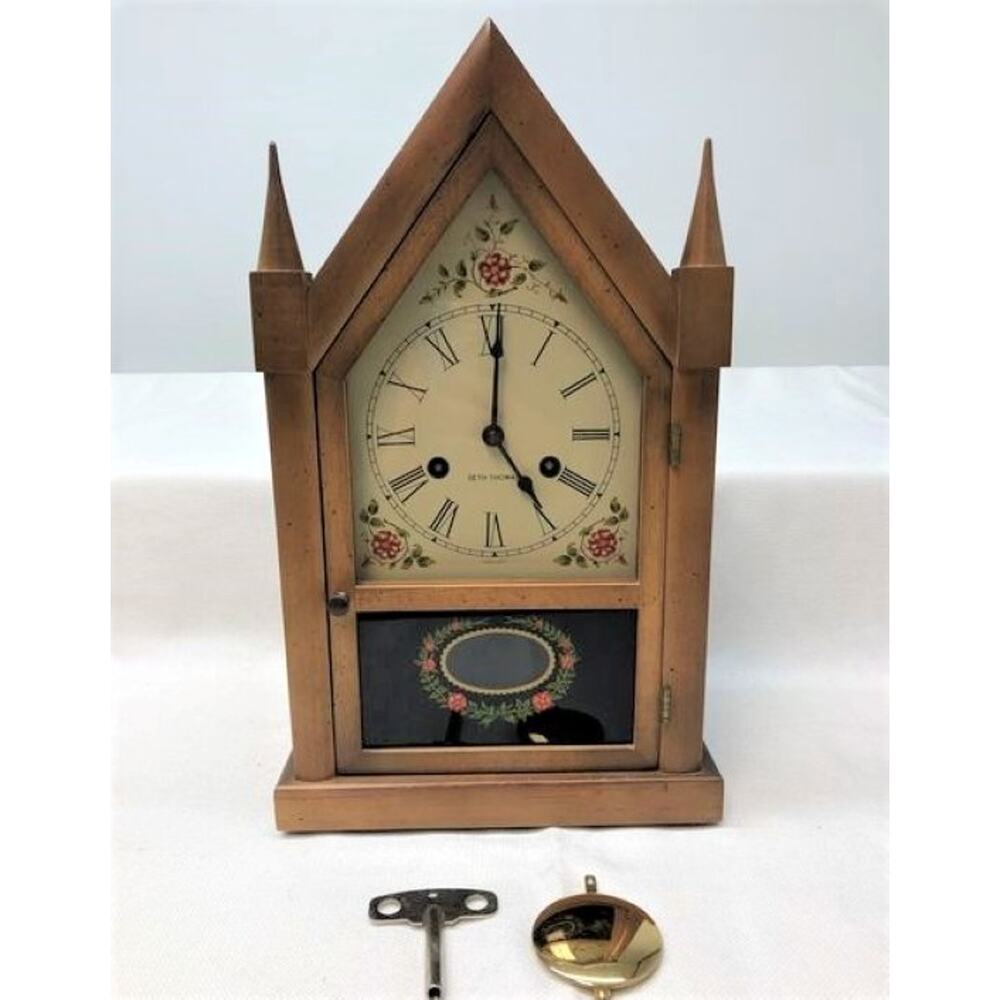 Rare Vintage Seth Thomas Steeple 8-Day Chime Mantle Clock